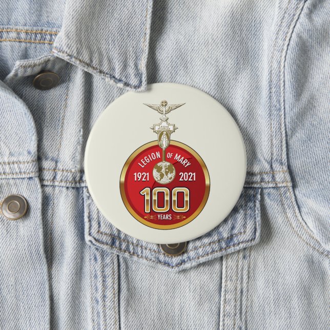 Badge Rond 10 Cm 100 ans Légion de Marie, Légion de Marie (En situation)
