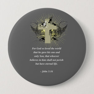 Badge Rond 10 Cm 3h16 de John