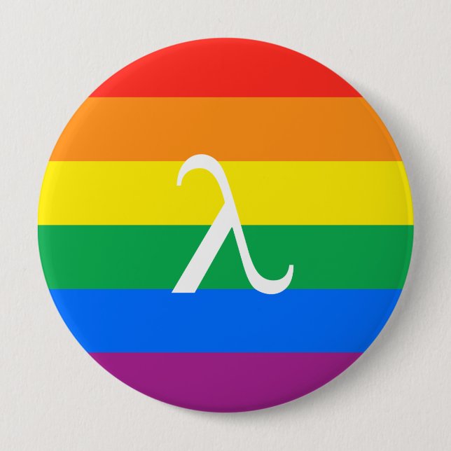 Badge Rond 10 Cm Activisme gay pride (Devant)