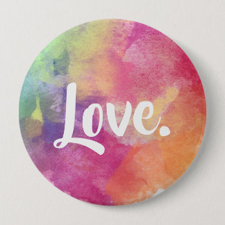 Badge Rond 10 Cm Amour. - Bouton