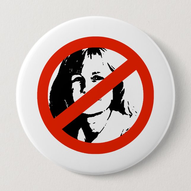 BADGE ROND 10 CM ANTI-CHENEY, LIZ (Devant)