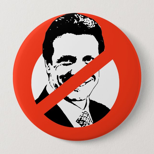 BADGE ROND 10 CM ANTI-CUOMO (Devant)
