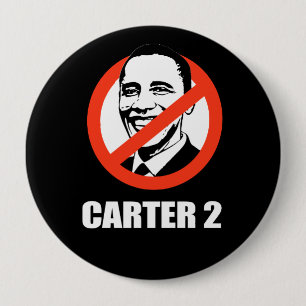 Badge Rond 10 Cm Anti-Obama - carter 2