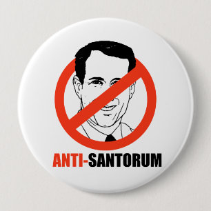 Badge Rond 10 Cm Anti-Santorum-