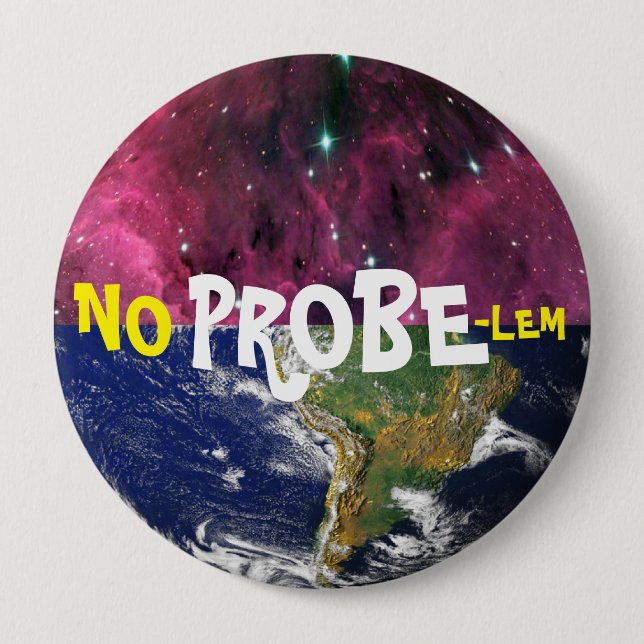 BADGE ROND 10 CM AUCUNES SONDES (Devant)