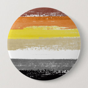 Badge Rond 10 Cm Bear Pride Paint Stripes