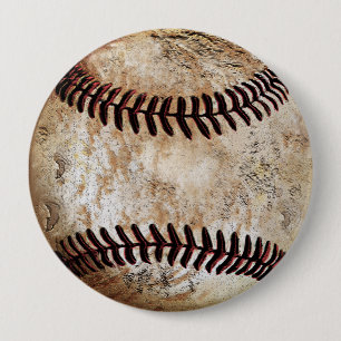 Badge Rond 10 Cm BÉNÉFICIAIRES Rustiques Old Baseball Pins Achete