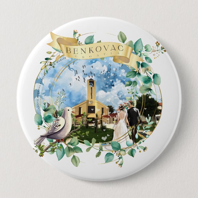 Badge Rond 10 Cm Benkovac (Devant)