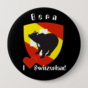 Badge Rond 10 Cm Berne Berne Berna Suisse Svizzera Svizra