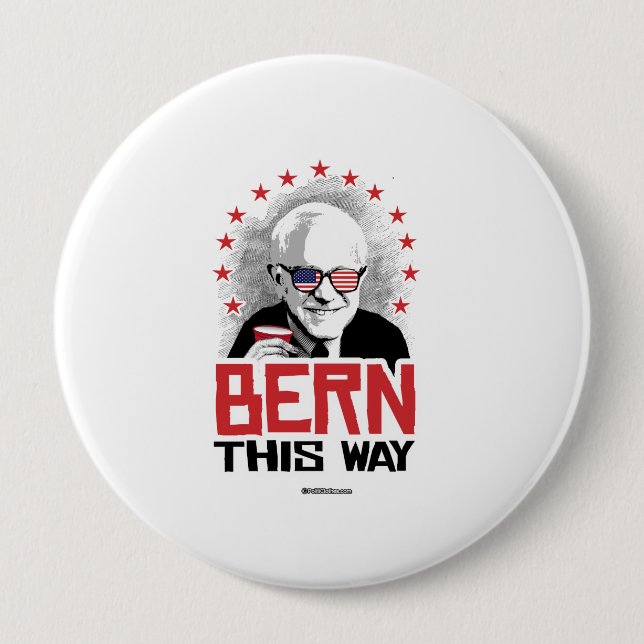 Badge Rond 10 Cm Berne de cette façon (Devant)
