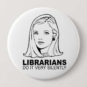 Badge Rond 10 Cm Bibliothécaires