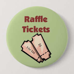 Badge Rond 10 Cm Billets de tombola de vente