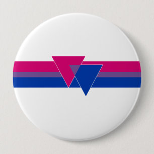 Badge Rond 10 Cm Bisexual pride