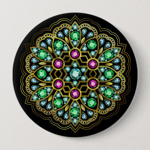 Badge Rond 10 Cm Bling Brooch / Épingle pour les dames ... : )