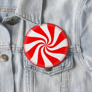 Badge Rond 10 Cm Bonbon de menthe poivrée