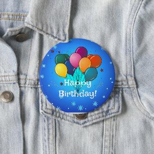 Badge Rond 10 Cm Bonne fête d'anniversaire