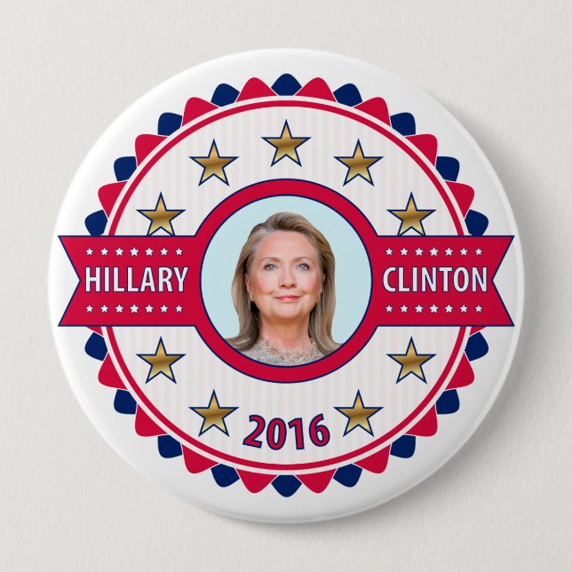 Badge Rond 10 Cm Bouton 2016 de campagne de reconstitution (Devant)