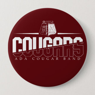 Badge Rond 10 Cm Bouton Ada Cougar