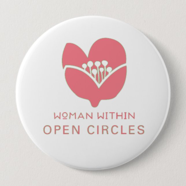Badge Rond 10 Cm Bouton, arrondi personnalisable (Devant)