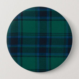 Badge Rond 10 Cm Bouton Arrondi Tartan
