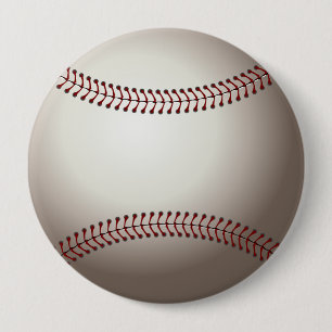 Badge Rond 10 Cm Bouton Baseball