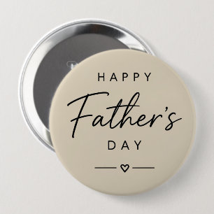 Badge Rond 10 Cm Bouton Bonne Fête des Pères