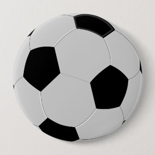 Badge Rond 10 Cm Bouton Bouton noir et blanc