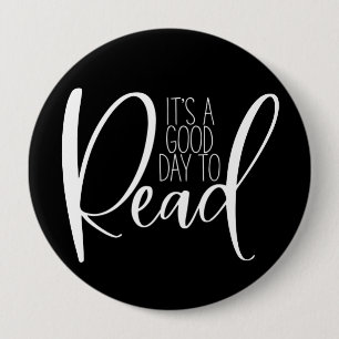 Badge Rond 10 Cm Bouton d'amateur de livre de lecture