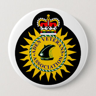 Badge Rond 10 Cm Bouton d'association de vétérans d'Aden