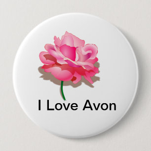 Badge Rond 10 Cm Bouton d'Avon pour Representitives