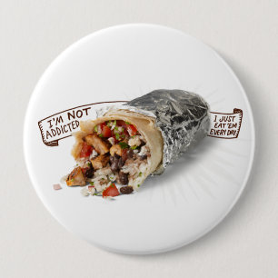Badge Rond 10 Cm Bouton de burrito