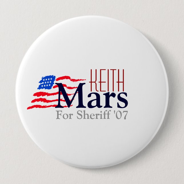Badge Rond 10 Cm Bouton de campagne de Keith Mars (Devant)