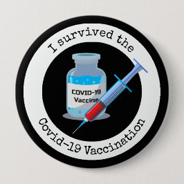 Badge Rond 10 Cm Bouton de conception de la vaccination