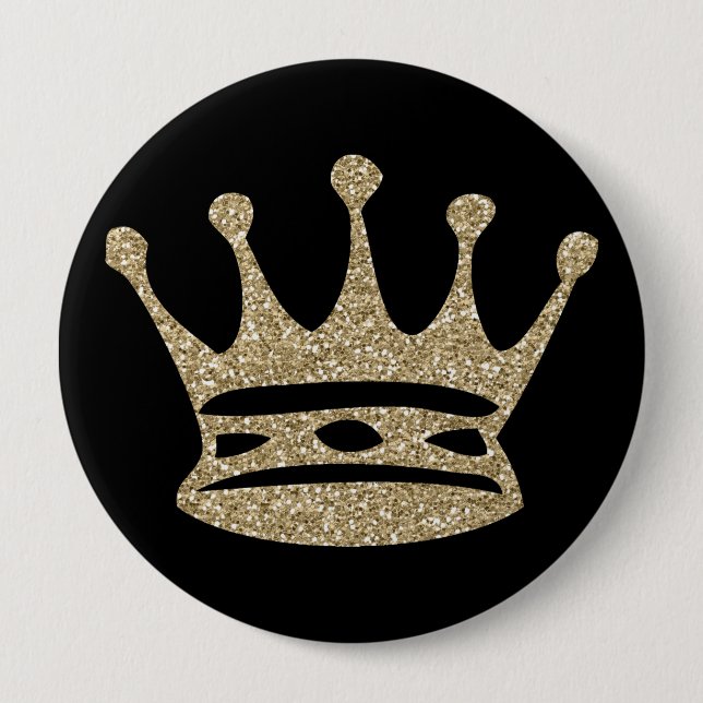 Badge Rond 10 Cm Bouton de couronne (Devant)