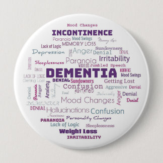 Badge Rond 10 Cm Bouton de démence