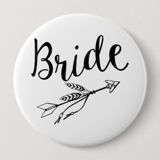 Badge Rond 10 Cm Bouton de goupille de jeune mariée