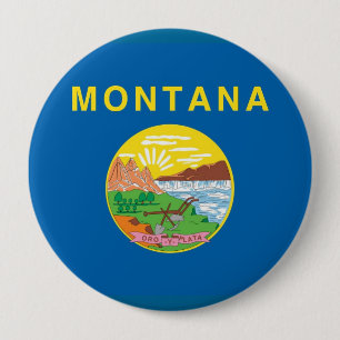 Badge Rond 10 Cm Bouton du Montana