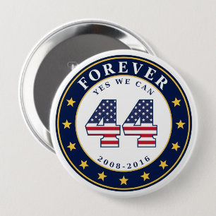 Badge Rond 10 Cm Bouton Forever 44
