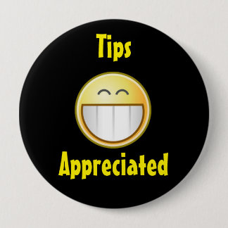 Badge Rond 10 Cm Bouton heureux 2 de bout