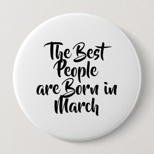 Badge Rond 10 Cm Bouton "Mars" Anniversaire