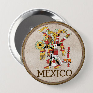 Badge Rond 10 Cm Bouton Mexique