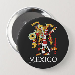Badge Rond 10 Cm Bouton Mexique