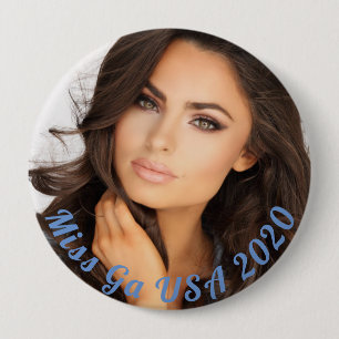 Badge Rond 10 Cm Bouton Miss Géorgie USA