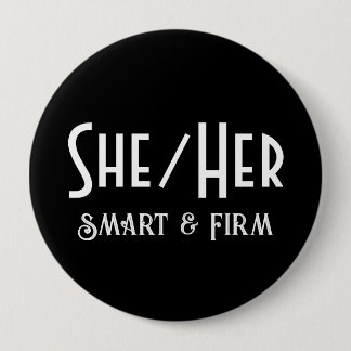 Badge Rond 10 Cm Bouton noir rond intelligent et ferme