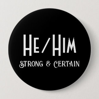 Badge Rond 10 Cm Bouton noir rond, solide et certain