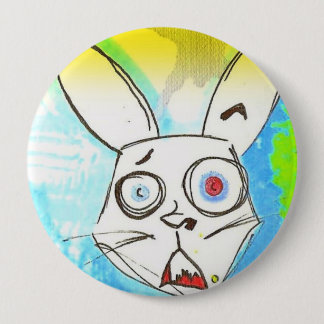 BADGE ROND 10 CM BOUTON RABID3 ÉNORME