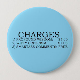 Badge Rond 10 Cm Bouton Recharge