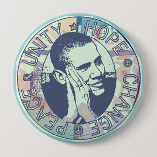 Badge Rond 10 Cm bouton rêveur super d'obama