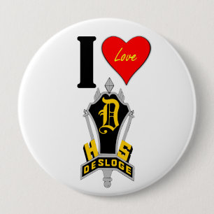 Badge Rond 10 Cm Bouton rond DHS Énorme, 4 pouces