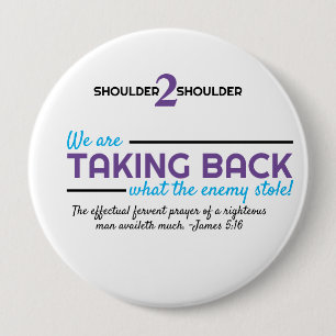 Badge Rond 10 Cm Bouton S2S de reprise simple